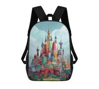 sinyumoney Sacs À Dos Pour Enfants 17inch Fantasy Castle in The Clouds Sac À Dos Imprimé 3D, Sac D'école, Sac Tendance, Sac De Voyage, Sac Scolaire Pour L'école Ou Les Voyages