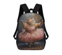 sinyumoney Sacs À Dos Pour Enfants 17inch Fat Cat Funny Dancing Sac À Dos Imprimé 3D, Sac D'école, Sac Tendance, Sac De Voyage, Sac Scolaire Pour L'école Ou Les Voyages