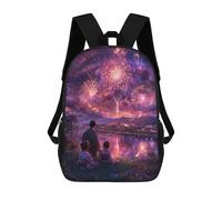 sinyumoney Sacs À Dos Pour Enfants 17inch Fireworks Display Celebration Sac À Dos Imprimé 3D, Sac D'école, Sac Tendance, Sac De Voyage, Sac Scolaire Pour L'école Ou Les Voyages