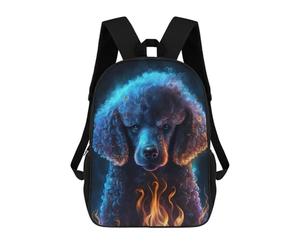 sinyumoney Sacs À Dos Pour Enfants 17inch Flaming Poodle Art Print-1 Sac À Dos Imprimé 3D, Sac D'école, Sac Tendance, Sac De Voyage, Sac Scolaire Pour L'école Ou Les Voyages