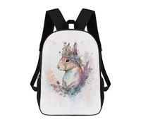 sinyumoney Sacs À Dos Pour Enfants 17inch Flower Squirrel Artwork Sac À Dos Imprimé 3D, Sac D'école, Sac Tendance, Sac De Voyage, Sac Scolaire Pour L'école Ou Les Voyages