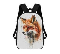 sinyumoney Sacs À Dos Pour Enfants 17inch Fox Watercolor Sac À Dos Imprimé 3D, Sac D'école, Sac Tendance, Sac De Voyage, Sac Scolaire Pour L'école Ou Les Voyages