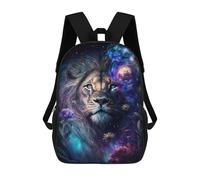 sinyumoney Sacs À Dos Pour Enfants 17inch Galactic Lion Majesty -9 Sac À Dos Imprimé 3D, Sac D'école, Sac Tendance, Sac De Voyage, Sac Scolaire Pour L'école Ou Les Voyages