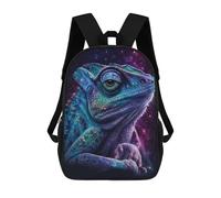 sinyumoney Sacs À Dos Pour Enfants 17inch Galactic Lizard Art Print-19 Sac À Dos Imprimé 3D, Sac D'école, Sac Tendance, Sac De Voyage, Sac Scolaire Pour L'école Ou Les Voyages