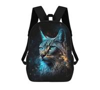 sinyumoney Sacs À Dos Pour Enfants 17inch Galactic Lynx Portrait-5 Sac À Dos Imprimé 3D, Sac D'école, Sac Tendance, Sac De Voyage, Sac Scolaire Pour L'école Ou Les Voyages