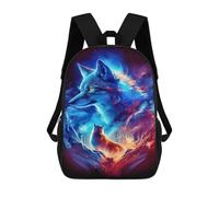 sinyumoney Sacs À Dos Pour Enfants 17inch Galactic Wolf Spirit Art Print Sac À Dos Imprimé 3D, Sac D'école, Sac Tendance, Sac De Voyage, Sac Scolaire Pour L'école Ou Les Voyages