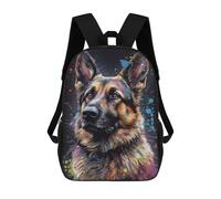 sinyumoney Sacs À Dos Pour Enfants 17inch German Shepherd Painting Sac À Dos Imprimé 3D, Sac D'école, Sac Tendance, Sac De Voyage, Sac Scolaire Pour L'école Ou Les Voyages