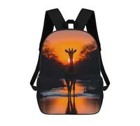 sinyumoney Sacs À Dos Pour Enfants 17inch Giraffe Silhouette at Sunset Sac À Dos Imprimé 3D, Sac D'école, Sac Tendance, Sac De Voyage, Sac Scolaire Pour L'école Ou Les Voyages
