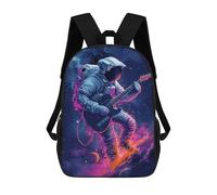 sinyumoney Sacs À Dos Pour Enfants 17inch Guitar Astronaut in Space Sac À Dos Imprimé 3D, Sac D'école, Sac Tendance, Sac De Voyage, Sac Scolaire Pour L'école Ou Les Voyages