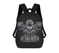 sinyumoney Sacs À Dos Pour Enfants 17inch He Has Risen - Jesus Squat Workout Sac À Dos Imprimé 3D, Sac D'école, Sac Tendance, Sac De Voyage, Sac Scolaire Pour L'école Ou Les Voyages