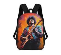 sinyumoney Sacs À Dos Pour Enfants 17inch Jimi Hendrix Guitar Performance Art Print Sac À Dos Imprimé 3D, Sac D'école, Sac Tendance, Sac De Voyage, Sac Scolaire Pour L'école Ou Les Voyages