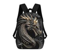 sinyumoney Sacs À Dos Pour Enfants 17inch King Dragon Art Deco Sac À Dos Imprimé 3D, Sac D'école, Sac Tendance, Sac De Voyage, Sac Scolaire Pour L'école Ou Les Voyages