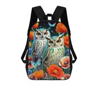 sinyumoney Sacs À Dos Pour Enfants 17inch Magical Night Owls with Flowers Sac À Dos Imprimé 3D, Sac D'école, Sac Tendance, Sac De Voyage, Sac Scolaire Pour L'école Ou Les Voyages