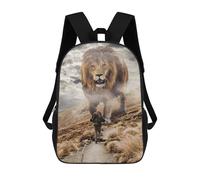sinyumoney Sacs À Dos Pour Enfants 17inch Mindset Lion Vs Man Sac À Dos Imprimé 3D, Sac D'école, Sac Tendance, Sac De Voyage, Sac Scolaire Pour L'école Ou Les Voyages