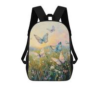 sinyumoney Sacs À Dos Pour Enfants 17inch Morning Whispers Butterfly Meadow at Sunrise Sac À Dos Imprimé 3D, Sac D'école, Sac Tendance, Sac De Voyage, Sac Scolaire Pour L'école Ou Les Voyages