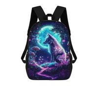 sinyumoney Sacs À Dos Pour Enfants 17inch Mystical Wolf Sac À Dos Imprimé 3D, Sac D'école, Sac Tendance, Sac De Voyage, Sac Scolaire Pour L'école Ou Les Voyages