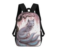 sinyumoney Sacs À Dos Pour Enfants 17inch Nine-tailed Fox Under Cherry Blossoms Sac À Dos Imprimé 3D, Sac D'école, Sac Tendance, Sac De Voyage, Sac Scolaire Pour L'école Ou Les Voyages