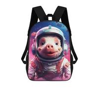 sinyumoney Sacs À Dos Pour Enfants 17inch Pig Astronaut in Space Suit-1 Sac À Dos Imprimé 3D, Sac D'école, Sac Tendance, Sac De Voyage, Sac Scolaire Pour L'école Ou Les Voyages