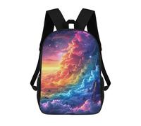 sinyumoney Sacs À Dos Pour Enfants 17inch Rainbow Clouds in Space -1 Sac À Dos Imprimé 3D, Sac D'école, Sac Tendance, Sac De Voyage, Sac Scolaire Pour L'école Ou Les Voyages