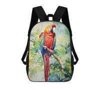 sinyumoney Sacs À Dos Pour Enfants 17inch Rainbow Macaw Watercolor Sac À Dos Imprimé 3D, Sac D'école, Sac Tendance, Sac De Voyage, Sac Scolaire Pour L'école Ou Les Voyages