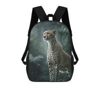 sinyumoney Sacs À Dos Pour Enfants 17inch Rainy Cheetah Encounter Sac À Dos Imprimé 3D, Sac D'école, Sac Tendance, Sac De Voyage, Sac Scolaire Pour L'école Ou Les Voyages