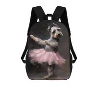sinyumoney Sacs À Dos Pour Enfants 17inch Schnauzer Ballerina Sac À Dos Imprimé 3D, Sac D'école, Sac Tendance, Sac De Voyage, Sac Scolaire Pour L'école Ou Les Voyages