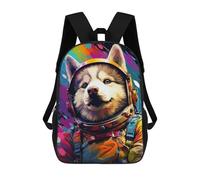 sinyumoney Sacs À Dos Pour Enfants 17inch Space Dog Adventure -100 Sac À Dos Imprimé 3D, Sac D'école, Sac Tendance, Sac De Voyage, Sac Scolaire Pour L'école Ou Les Voyages
