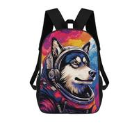 sinyumoney Sacs À Dos Pour Enfants 17inch Space Dog Adventure-285 Sac À Dos Imprimé 3D, Sac D'école, Sac Tendance, Sac De Voyage, Sac Scolaire Pour L'école Ou Les Voyages