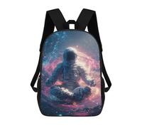 sinyumoney Sacs À Dos Pour Enfants 17inch Space Meditation Astronaut in Cosmic Serenity -1 Sac À Dos Imprimé 3D, Sac D'école, Sac Tendance, Sac De Voyage, Sac Scolaire Pour L'école Ou Les Voyages
