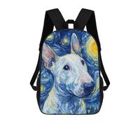 sinyumoney Sacs À Dos Pour Enfants 17inch Starry Night Bull Terrier -5 Sac À Dos Imprimé 3D, Sac D'école, Sac Tendance, Sac De Voyage, Sac Scolaire Pour L'école Ou Les Voyages