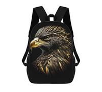 sinyumoney Sacs À Dos Pour Enfants 17inch The Gold Black Eagle Sac À Dos Imprimé 3D, Sac D'école, Sac Tendance, Sac De Voyage, Sac Scolaire Pour L'école Ou Les Voyages
