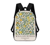 sinyumoney Sacs À Dos Pour Enfants 17inch William Morris Pomegranate Botanical Sac À Dos Imprimé 3D, Sac D'école, Sac Tendance, Sac De Voyage, Sac Scolaire Pour L'école Ou Les Voyages