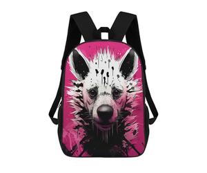 sinyumoney Sacs À Dos Pour Enfants Abstract Hyena Portrait Sac À Dos Scolaire, Cartable Pour Enfants, Sac De Voyage, Sac À Livres, Sac À Dos Imprimé En 3D Pour Garçons Et Filles 17inch