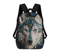 sinyumoney Sacs À Dos Pour Enfants Abstract Wolf Kintsugi Art Sac D'école Imprimé En 3D Pour Enfants, Sac À Dos De Voyage Tendance Pour Écoliers 17inch