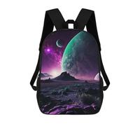 sinyumoney Sacs À Dos Pour Enfants Alien Planet Landscape -8 Sac À Dos Scolaire, Cartable Pour Enfants, Sac De Voyage, Sac À Livres, Sac À Dos Imprimé En 3D Pour Garçons Et Filles 17inch