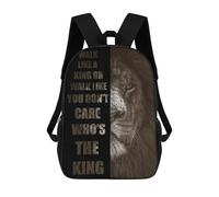 sinyumoney Sacs À Dos Pour Enfants Angry Lion Face Sac D'école Sac À Dos Garçon Sac De Voyage Sac D'écolier Sac À Livres Et Fournitures Scolaires Sacs D'école 17inch