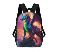 sinyumoney Sacs À Dos Pour Enfants Apocalyptic Magical Dragon Sac D'école Imprimé En 3D Pour Enfants, Sac À Dos De Voyage Tendance Pour Écoliers 17inch