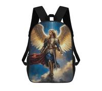 sinyumoney Sacs À Dos Pour Enfants Archangel of Radiant Glory, Archangel Michael Sac D'école Imprimé En 3D Pour Enfants, Sac À Dos De Voyage Tendance Pour Écoliers 17inch