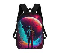 sinyumoney Sacs À Dos Pour Enfants Astronaut on Alien Planet -2 Sac D'école Imprimé En 3D, Sac Tendance, Sac De Voyage Pour L'école Ou Les Voyages 17inch