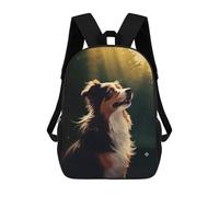 sinyumoney Sacs À Dos Pour Enfants Australian Shepherd Sac D'école Imprimé En 3D Pour Enfants, Sac À Dos De Voyage Tendance Pour Écoliers 17inch