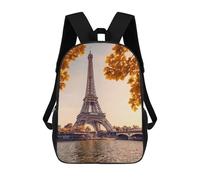 sinyumoney Sacs À Dos Pour Enfants Autumn In Paris Sac D'école Imprimé En 3D, Sac Tendance, Sac De Voyage Pour L'école Ou Les Voyages 17inch