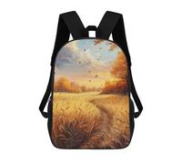 sinyumoney Sacs À Dos Pour Enfants Autumn Wheat Field Path Sac D'école Sac À Dos Garçon Sac De Voyage Sac D'écolier Sac À Livres Et Fournitures Scolaires Sacs D'école 17inch