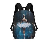 sinyumoney Sacs À Dos Pour Enfants Ballet Dancer in Blue Stillness in Blue Sac D'école Sac À Dos Garçon Sac De Voyage Sac D'écolier Sac À Livres Et Fournitures Scolaires Sacs D'école 17inch