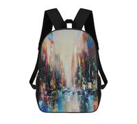 sinyumoney Sacs À Dos Pour Enfants Big Apple Mirage Sac D'école Imprimé En 3D Pour Enfants, Sac À Dos De Voyage Tendance Pour Écoliers 17inch