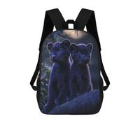 sinyumoney Sacs À Dos Pour Enfants Black Panther Cubs Sac D'école Sac À Dos Garçon Sac De Voyage Sac D'écolier Sac À Livres Et Fournitures Scolaires Sacs D'école 17inch