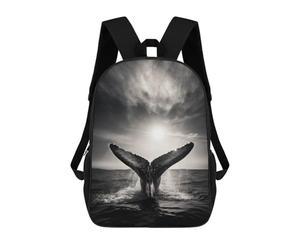 sinyumoney Sacs À Dos Pour Enfants Breaching Whale Sac D'école Sac À Dos Garçon Sac De Voyage Sac D'écolier Sac À Livres Et Fournitures Scolaires Sacs D'école 17inch
