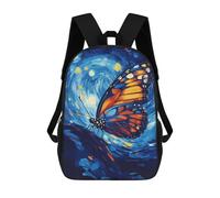 sinyumoney Sacs À Dos Pour Enfants Butterfly in Starry Night Sac D'école Sac À Dos Garçon Sac De Voyage Sac D'écolier Sac À Livres Et Fournitures Scolaires Sacs D'école 17inch