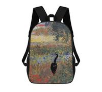 sinyumoney Sacs À Dos Pour Enfants Cat in Flower Field Sac D'école Sac À Dos Garçon Sac De Voyage Sac D'écolier Sac À Livres Et Fournitures Scolaires Sacs D'école 17inch