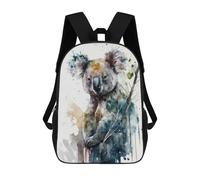 sinyumoney Sacs À Dos Pour Enfants Charming Koala Watercolor Sac D'école Imprimé En 3D Pour Enfants, Sac À Dos De Voyage Tendance Pour Écoliers 17inch