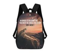 sinyumoney Sacs À Dos Pour Enfants Cheetah Motivation Sac D'école Imprimé En 3D Pour Enfants, Sac À Dos De Voyage Tendance Pour Écoliers 17inch